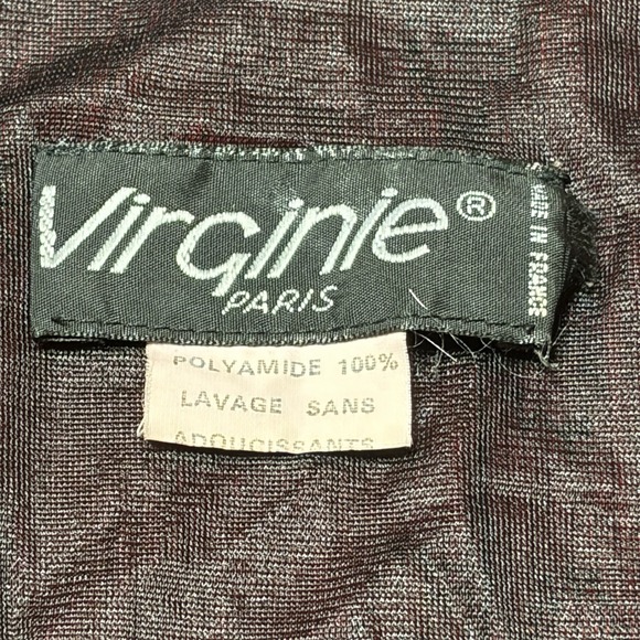 Vintage Virginie Paris Accordian Floral Maxi Dress Red Black Made In France Luxe - Picture 4 of 6